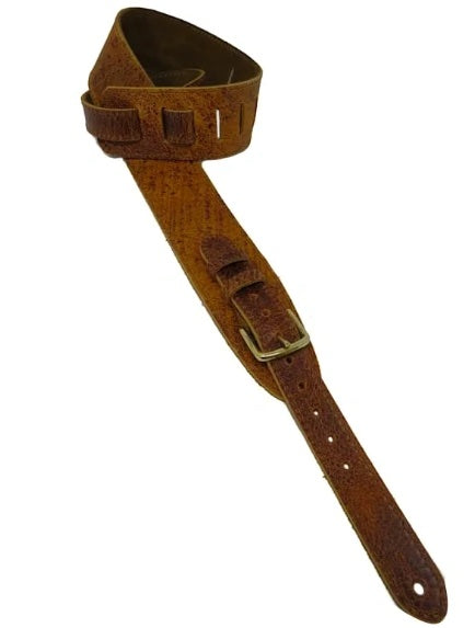 Leathergraft Roadworn Buckle Guitar Strap Tan