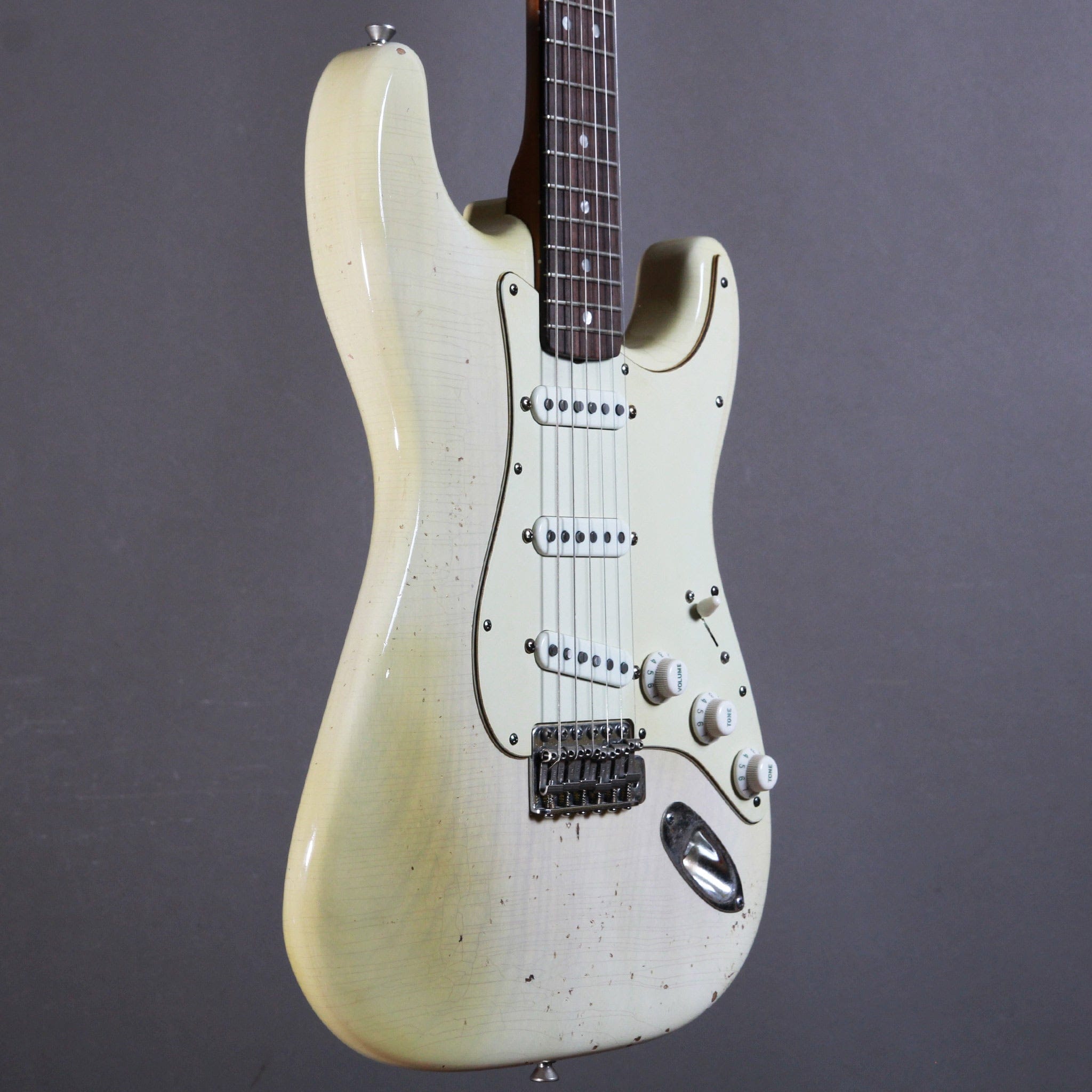 Belle Guitars Elgitarr Belle Guitars Capstone Custom Aged Mary Kaye White tgt11