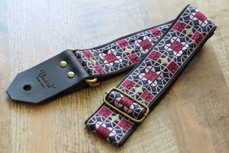 Bluebird Straps Stränginstrument Bluebird Vintage & Rare Series - Vintage Cathedral Glass Pink Strap tgt11