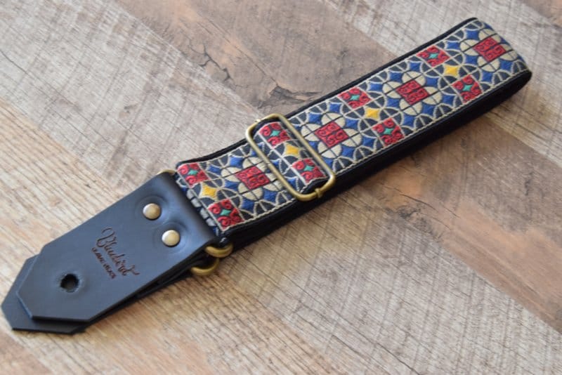 Bluebird Straps Stränginstrument Bluebird Vintage & Rare Series - Vintage Cathedral Glass Silver Strap tgt11