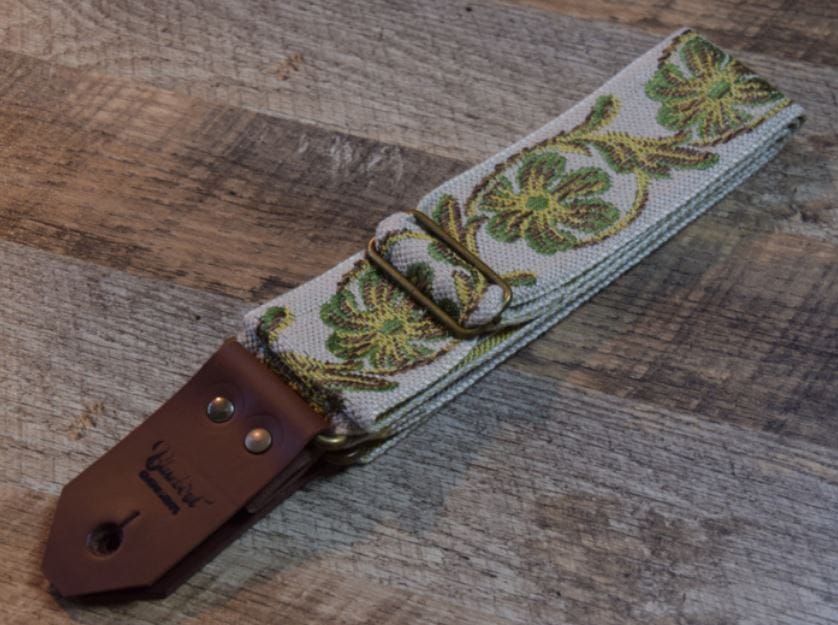 Bluebird Straps Stränginstrument Bluebird Vintage Series - Green Poppy Flower tgt11