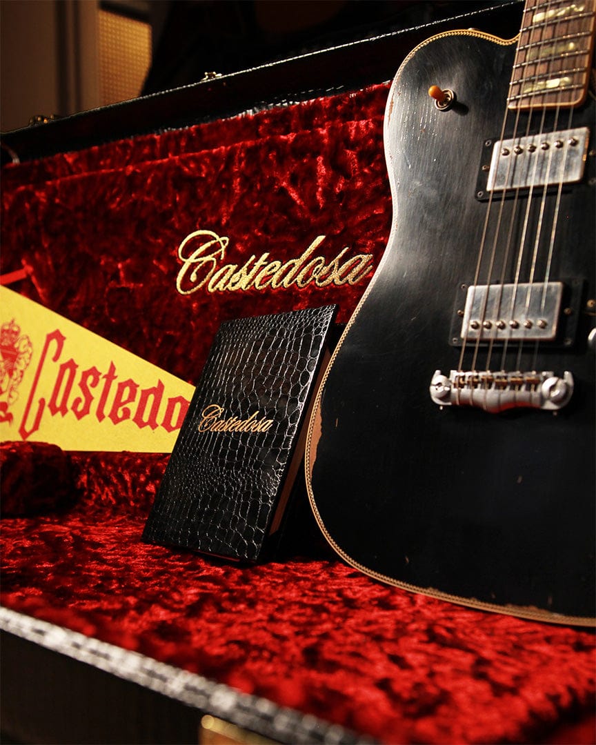 Castedosa Guitars Elgitarr Castedosa Guitars Marianna Semi-Hollow Black Humbuckers tgt11