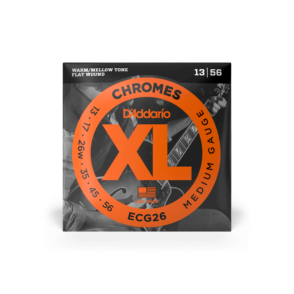 D'addario Strängar DADDARIO ECG26 Chromes Flat Wound 013-056 tgt11