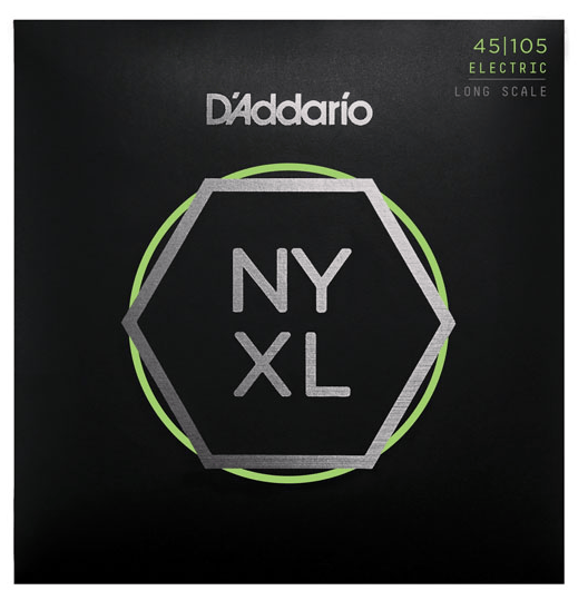 D'addario Strängar DADDARIO NYXL45105 Elbas NYXL Nickel Wound 045-105 Custom Light tgt11