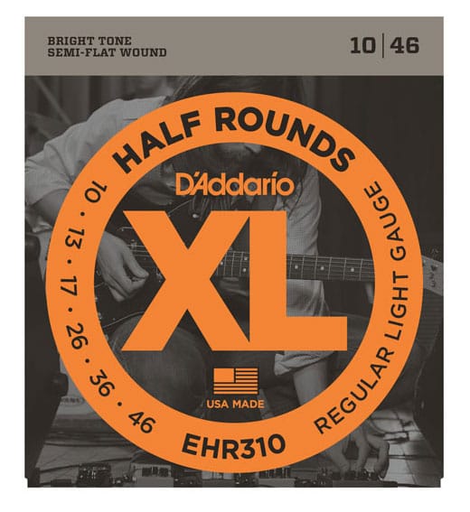 D'addario Stränginstrument DADDARIO EHR310 Elgitarr Half Rounds 010-046 tgt11