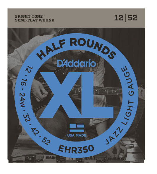 DADDARIO EHR350 Elgitarr Half Rounds 012-052