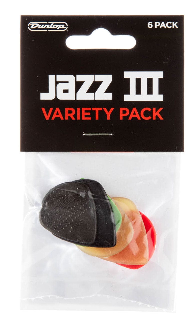 Dunlop Stränginstrument Plektrum DUNLOP PVP-103 Jazz Picks Variety Pack 6 ps tgt11