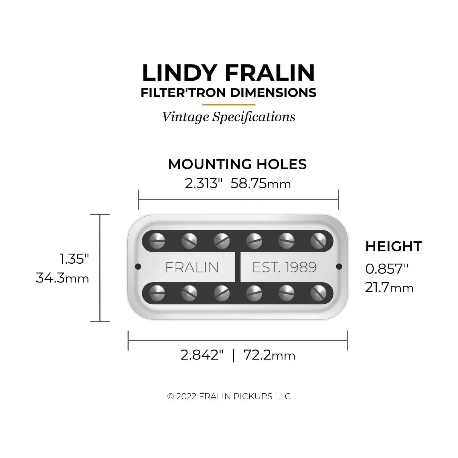Fralin pickups Pickups Fralin Fralin*Tron Set Nickel tgt11