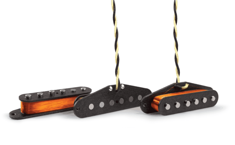 Fralin Strat Blues Special Set Aged White Bridge Baseplate