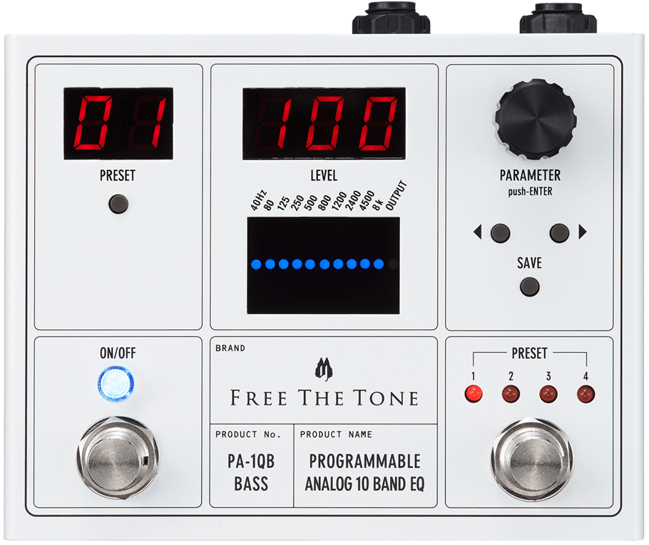 ベース FREE THE TONE PA-1QB BASS EQ Free the Tone PA-1QB Programmable Analog EQ Bass – These Go To 11