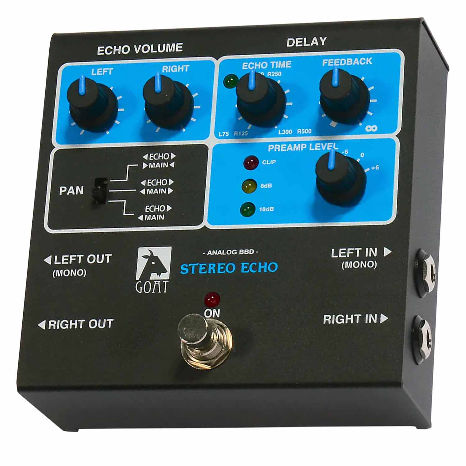 GOAT Pedaler Goat Blue Series Stereo Echo tgt11