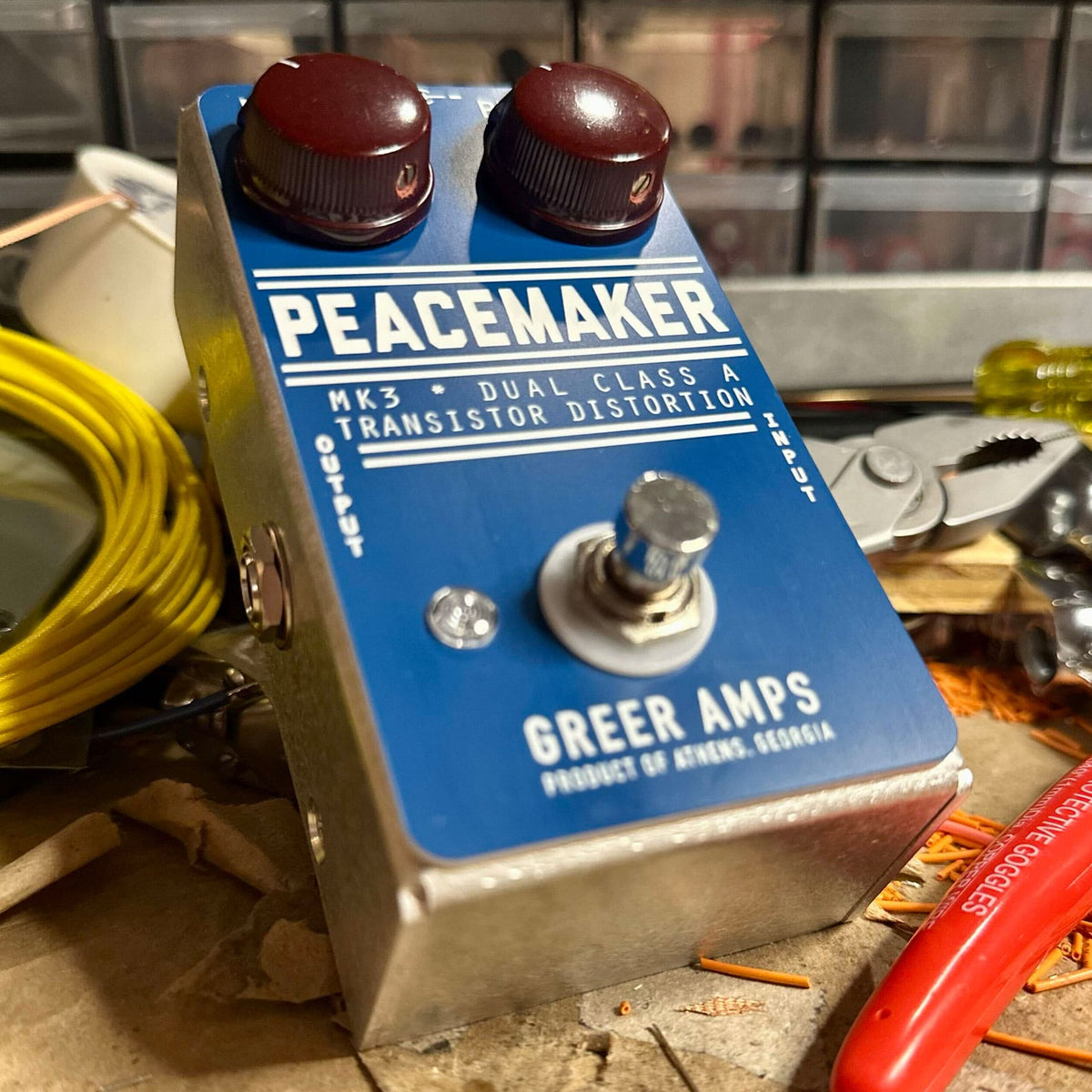 Greer Amps Distortion pedal Greer Amps the Peacemaker Blue tgt11