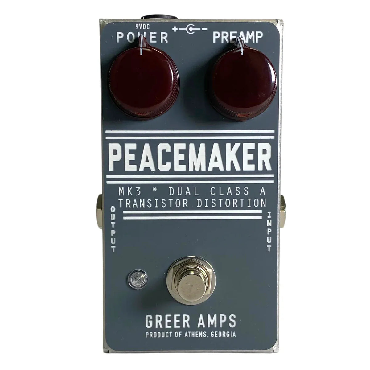 Greer Amps Distortion pedal Greer Amps the Peacemaker Grey tgt11