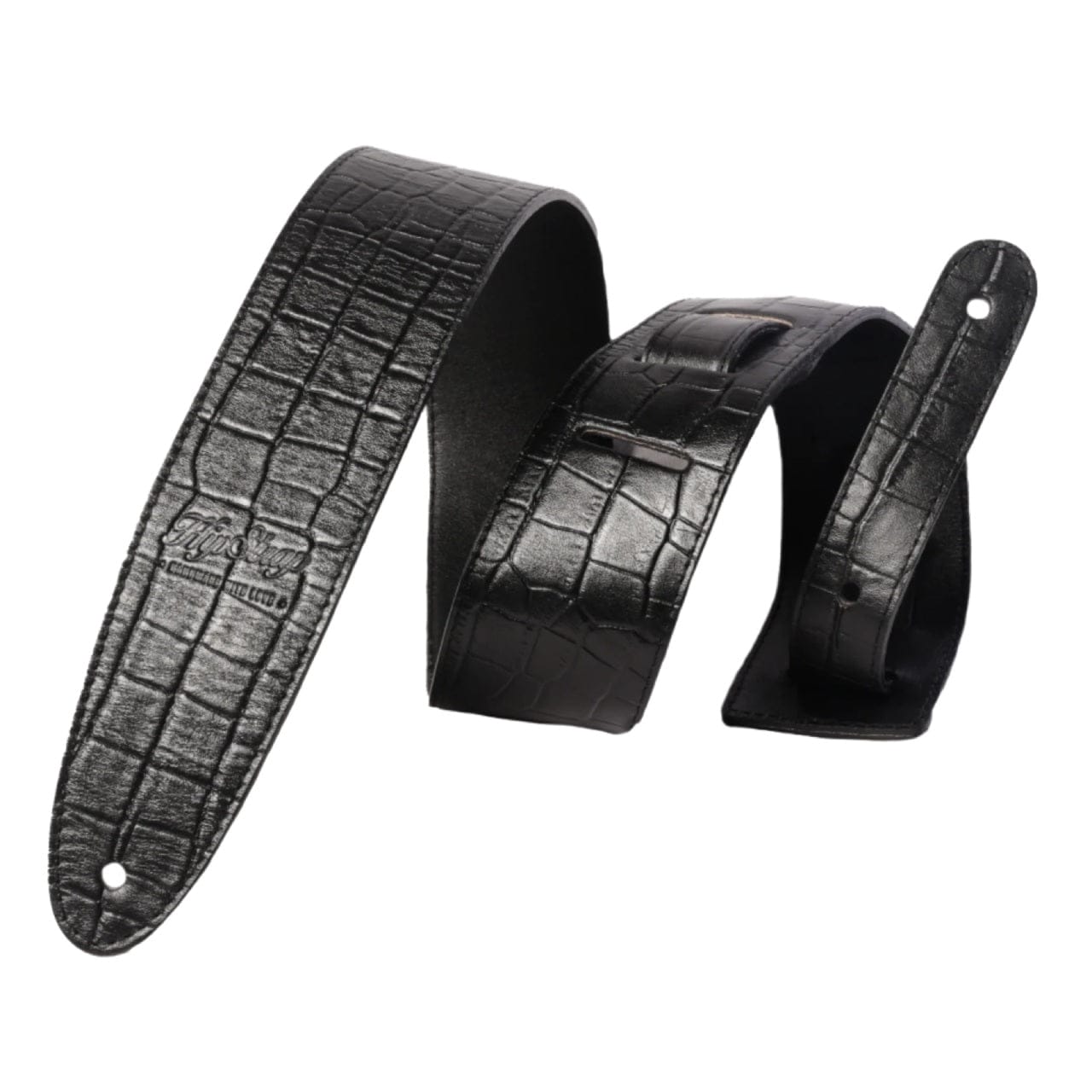 Hipstrap Stränginstrument Hipstrap Classic Black American Alligator Strap tgt11