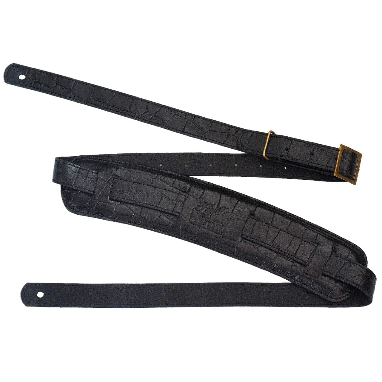 Hipstrap Stränginstrument Hipstrap Classic The 1950 Black American Alligator Strap tgt11