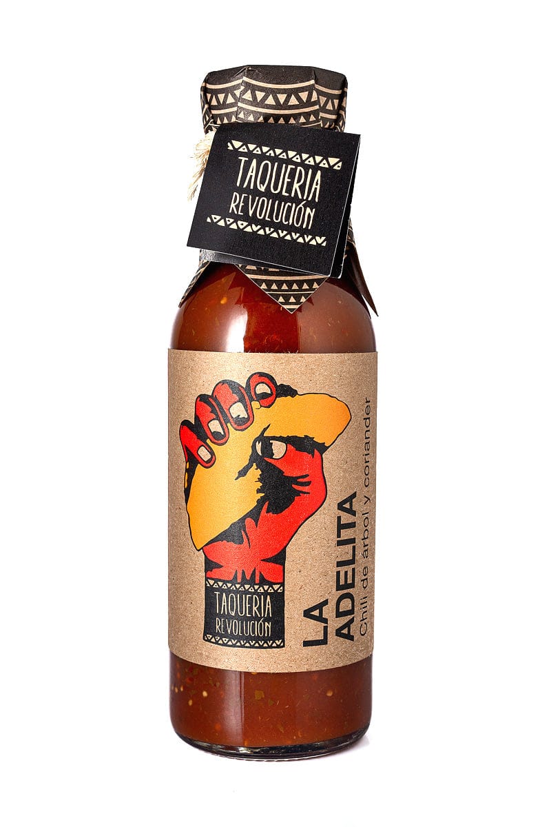 Hot Sauce Het Sås Revoluciõn LA ADELITA Arbol med Koriander Salsa tgt11
