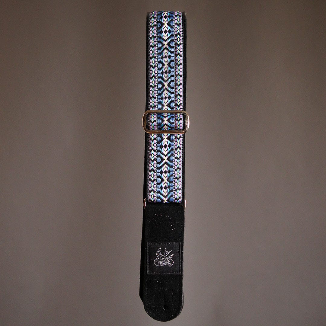 Jaykco Guitar Straps Stränginstrument Jaykco Blue and Lavender Woven on Black tgt11