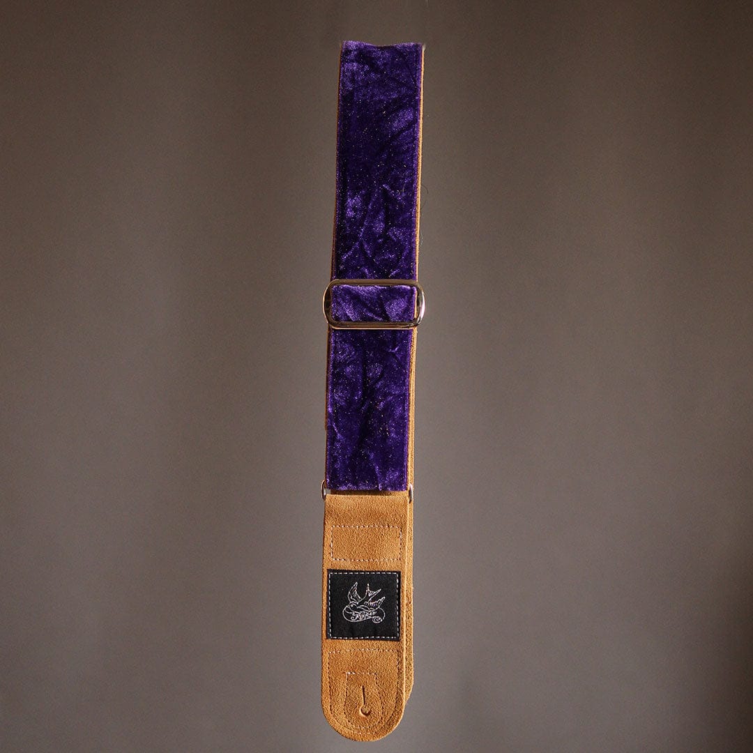 Jaykco Guitar Straps Stränginstrument Jaykco Purple Velvet Krinkle On Toast tgt11
