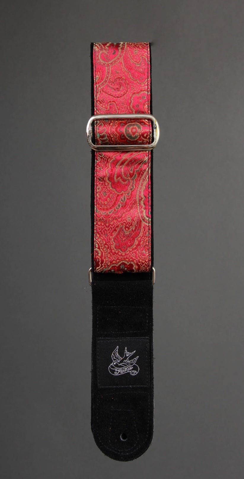 Jaykco Guitar Straps Stränginstrument JayKco Straps Red and Gold Paisley tgt11