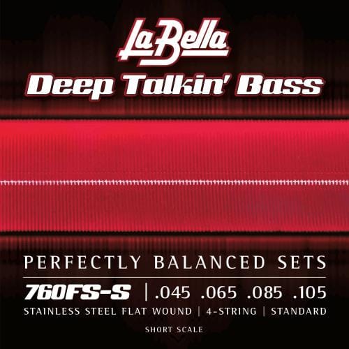La Bella Strings Strängar La Bella 760FS-S Deep Talkin Bass Flats - Standard, Short Scale tgt11