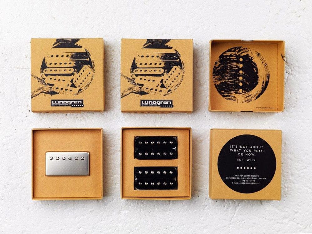 Lundgren Pickups Lundgren BJFE PAF Set Raw Nickel tgt11