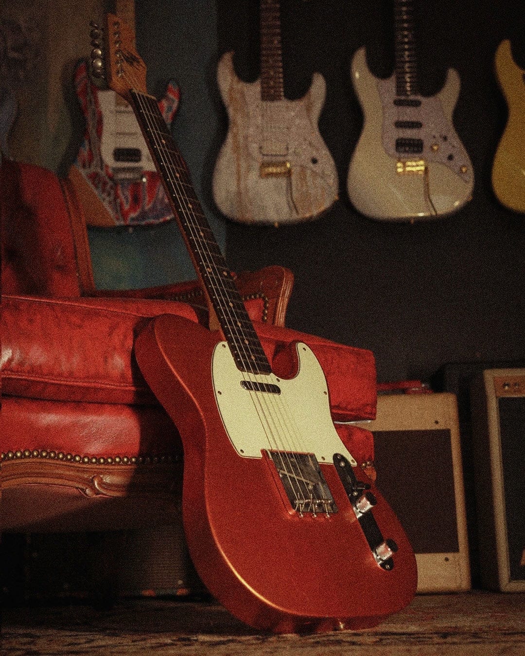 Mario Martin Guitars Elgitarr Mario Martin T-Style Faded Candy Apple Light Relic tgt11
