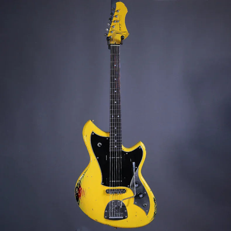 NOVO Guitars Stränginstrument Novo Serus J Vandalism Yellow over 64 3-Tone Burst tgt11