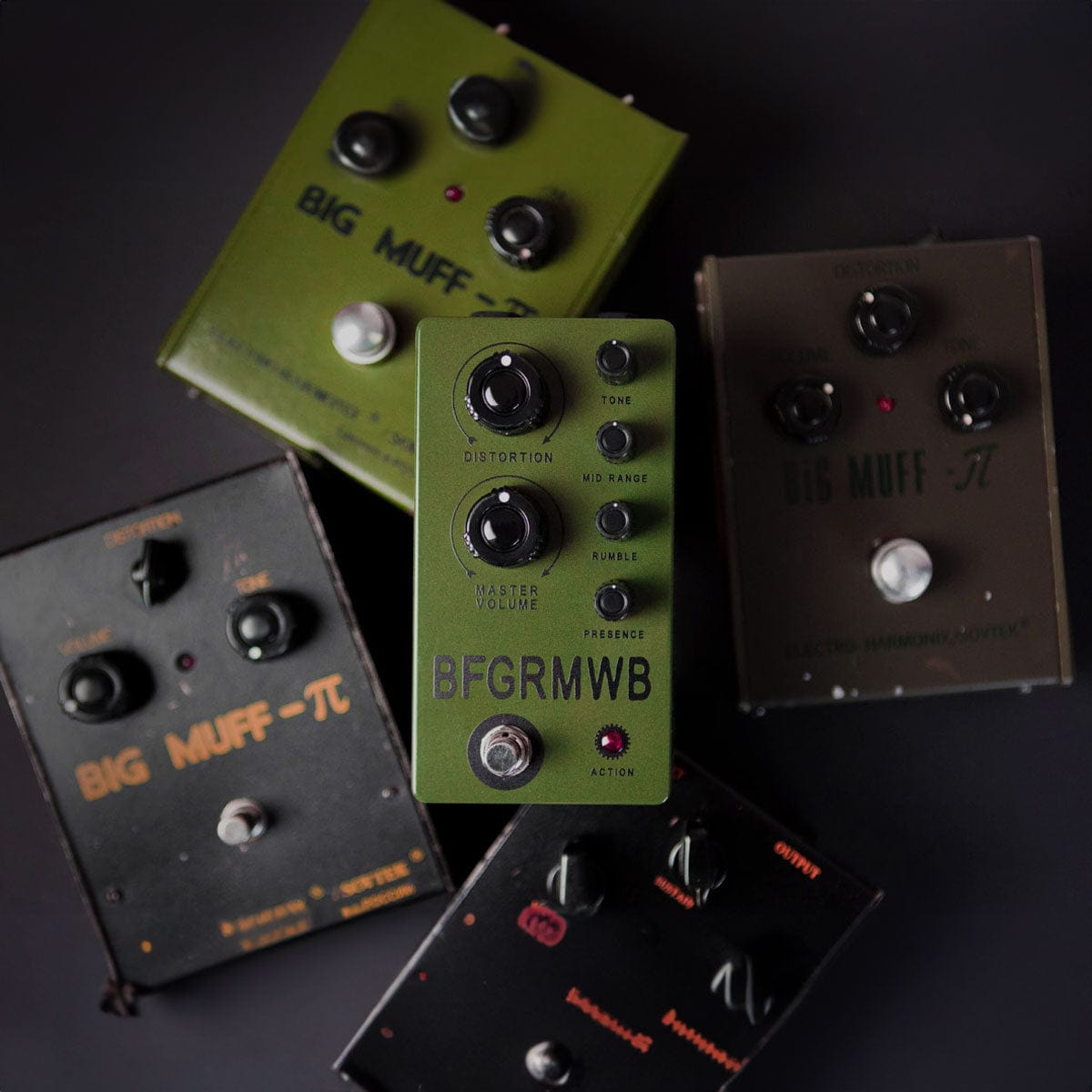 OKKO Fuzz pedal OKKO BFGRMWB Distortion Sustainer tgt11