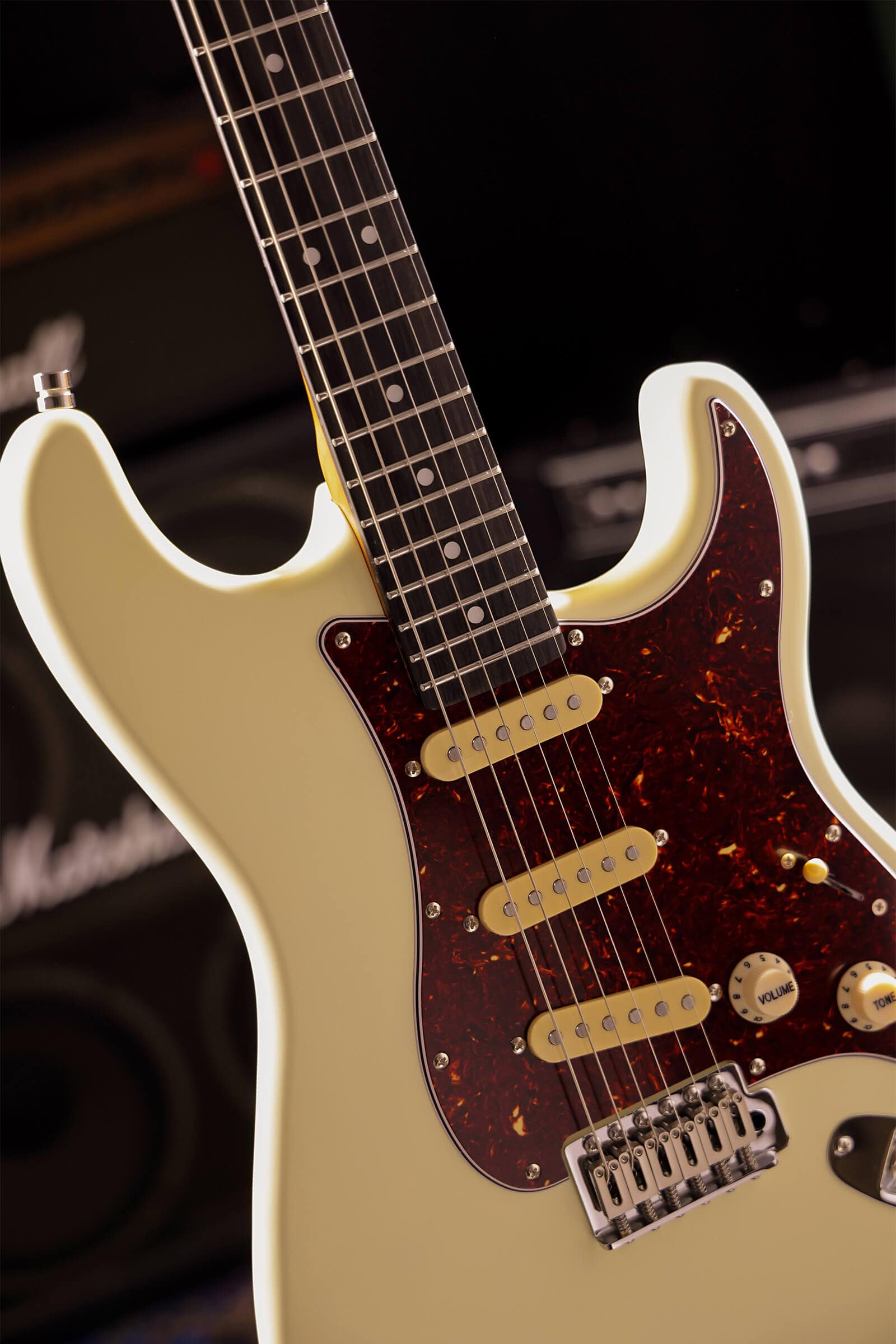 Patina Guitars Elgitarr Patina Guitars PS-3 Olympic White tgt11