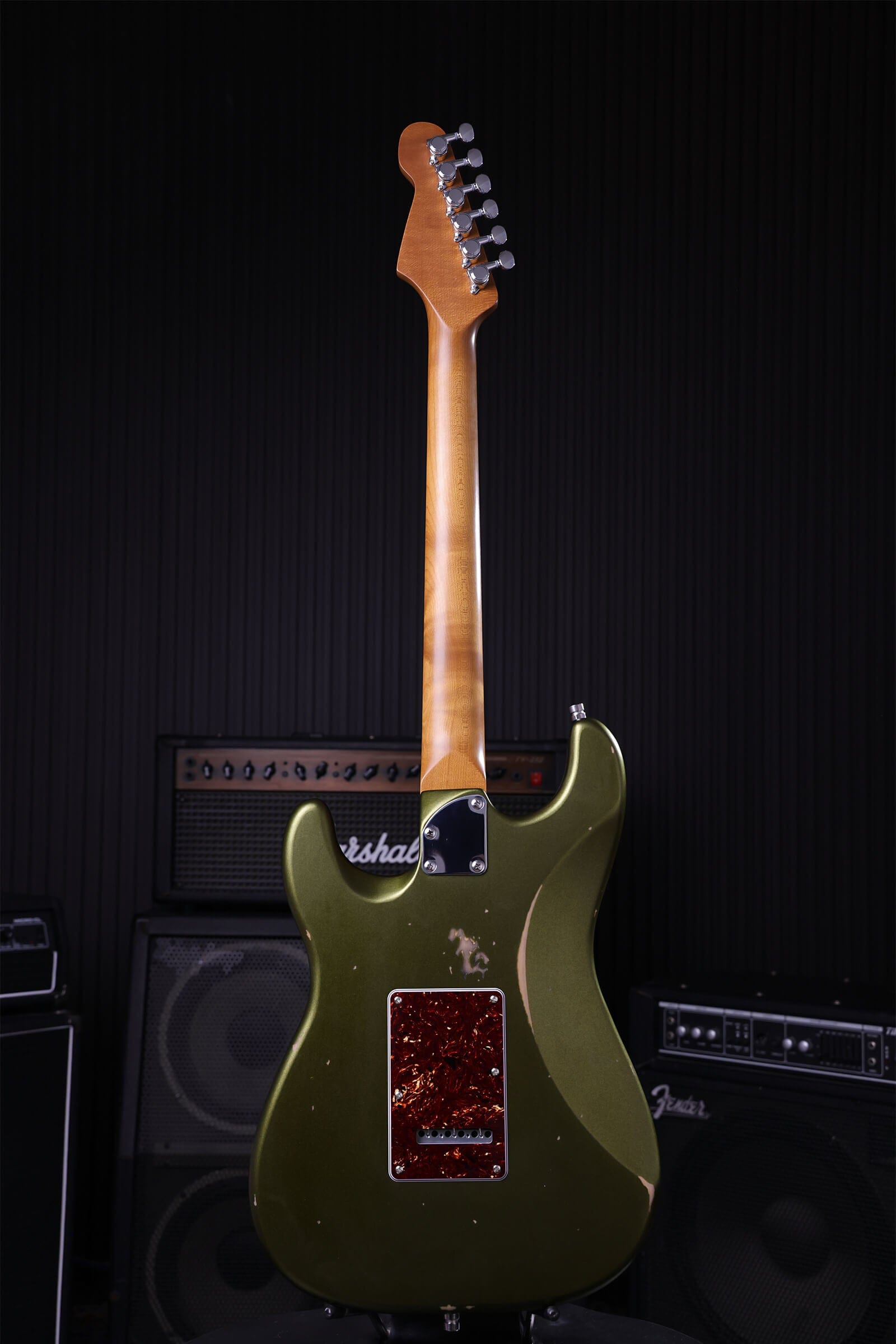 Patina Guitars Elgitarr Patina Guitars PS-7 Sherwood Green Relic tgt11
