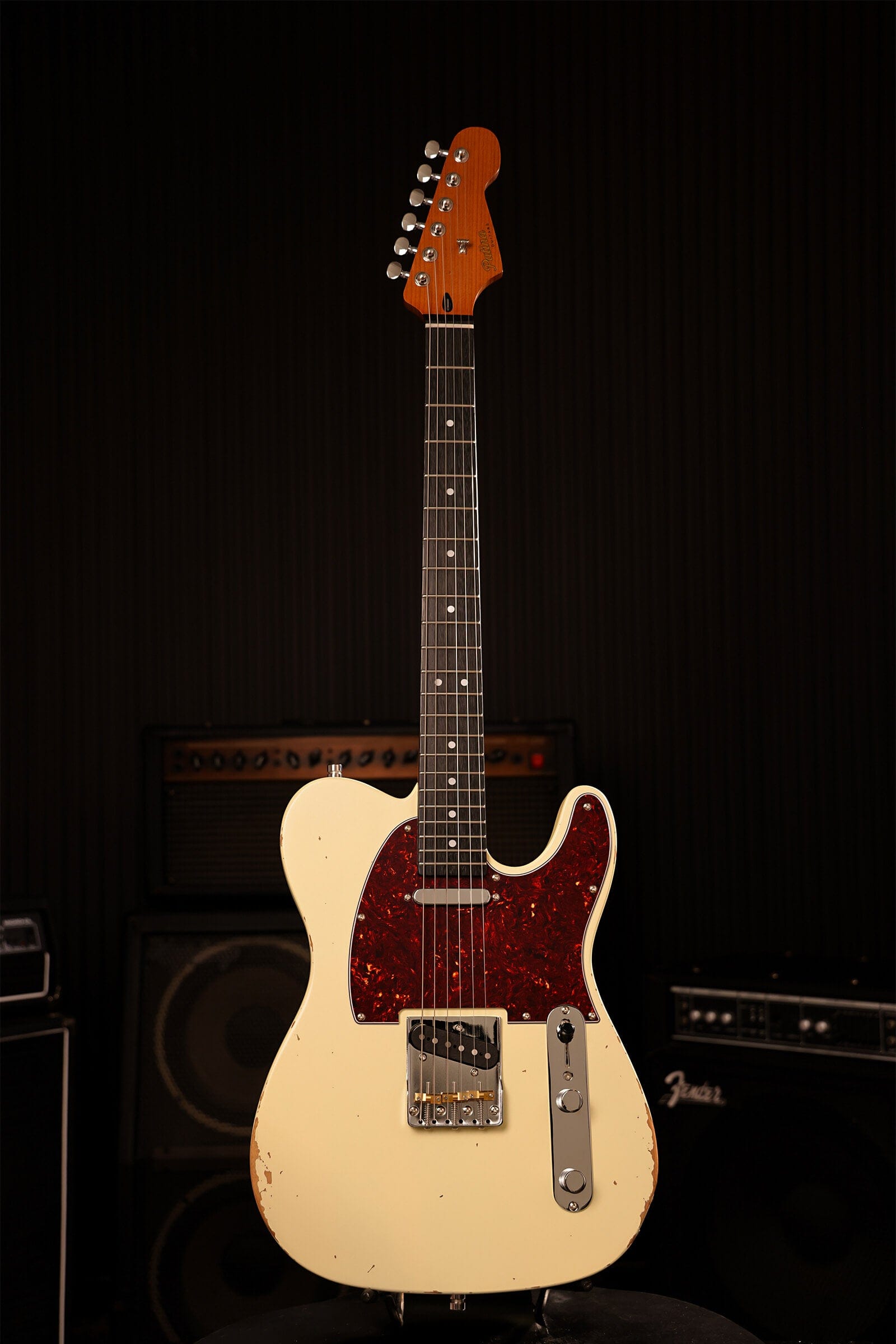 Patina Guitars Elgitarr Patina Guitars PT-6 Olympic White Relic tgt11