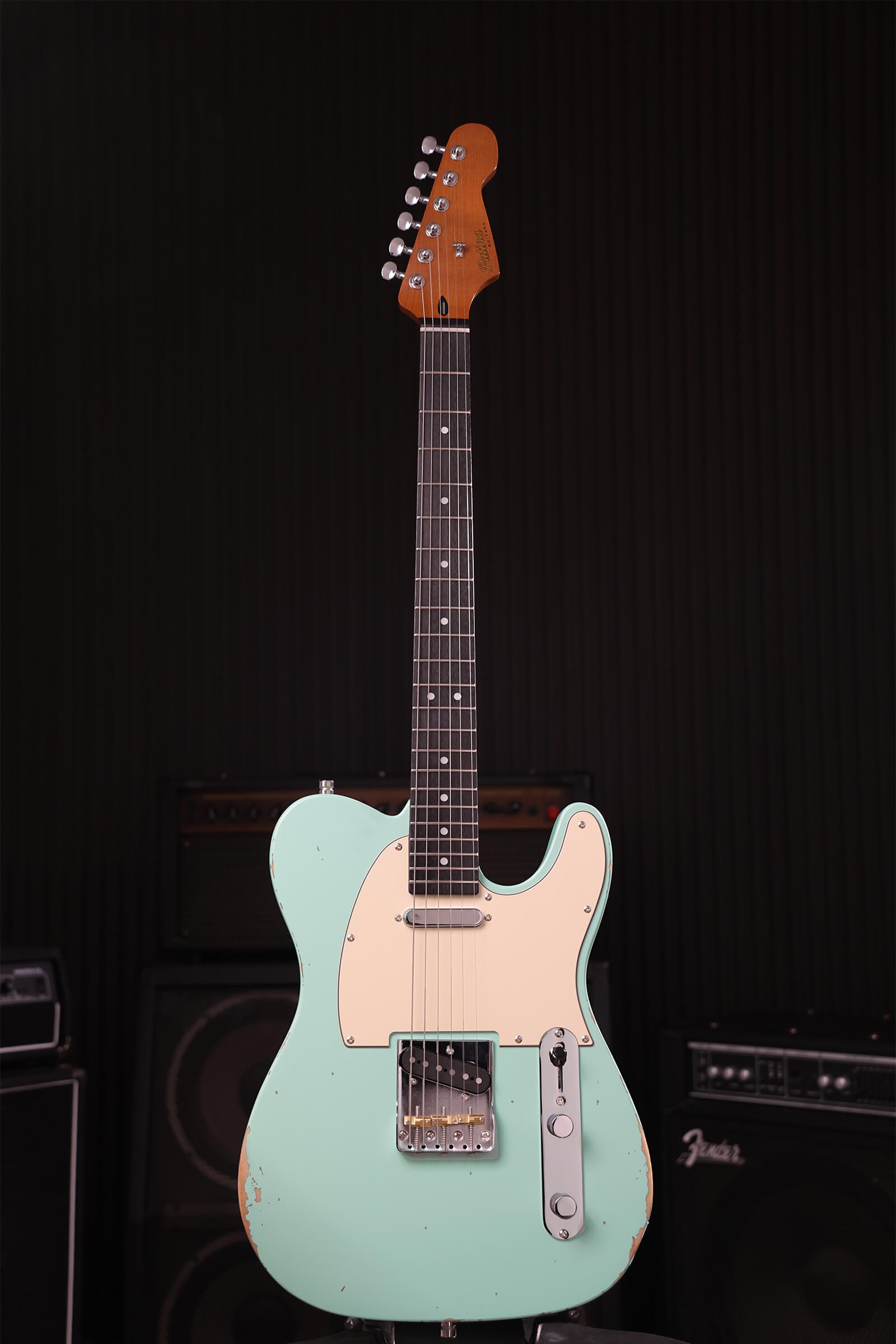 Patina Guitars Elgitarr Patina Guitars PT-6 Sea F Green Relic tgt11