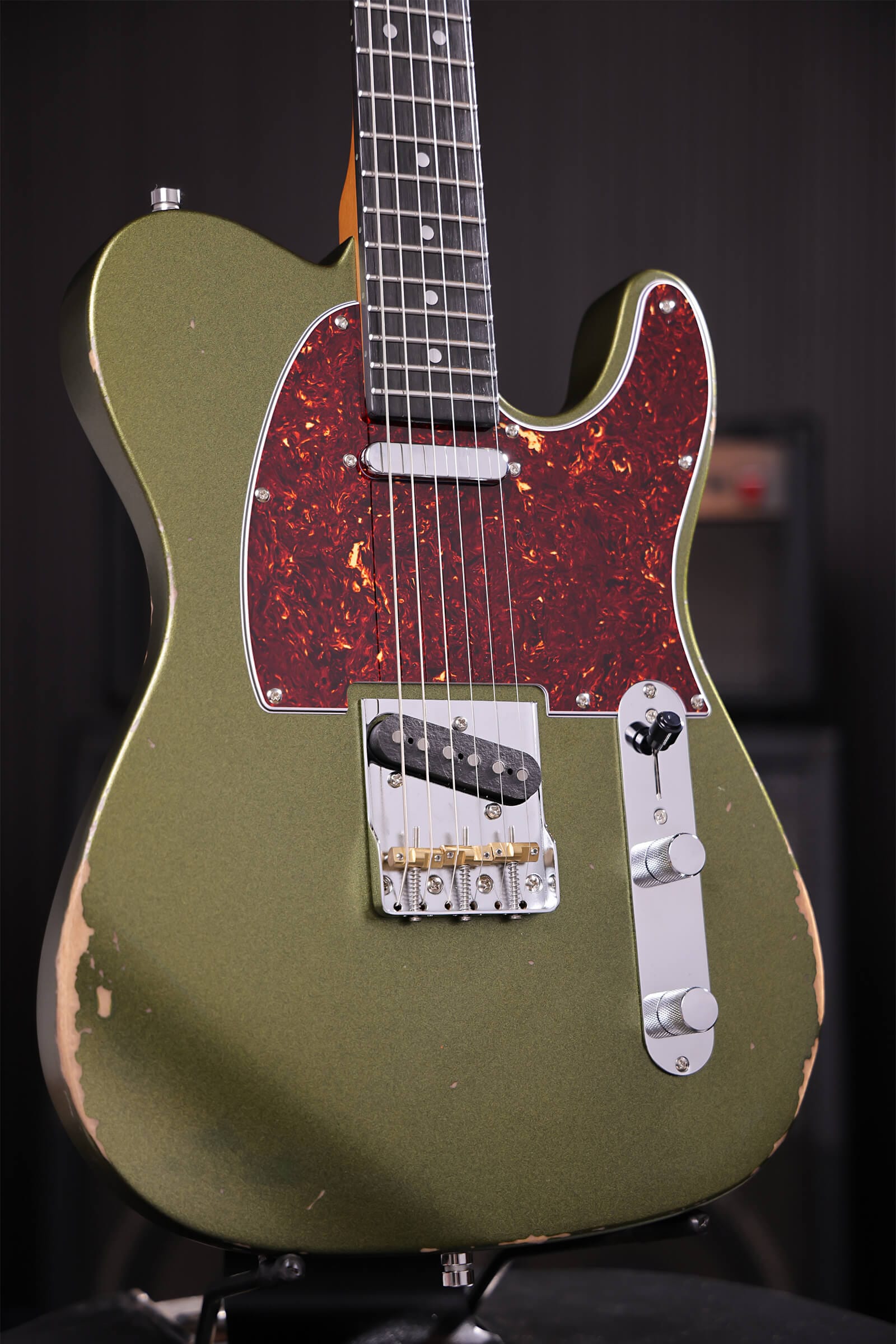 Patina Guitars Elgitarr Patina Guitars PT-6 Sherwood Green Relic tgt11