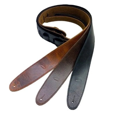 Leathergraft Roadworn Guitar Strap Black