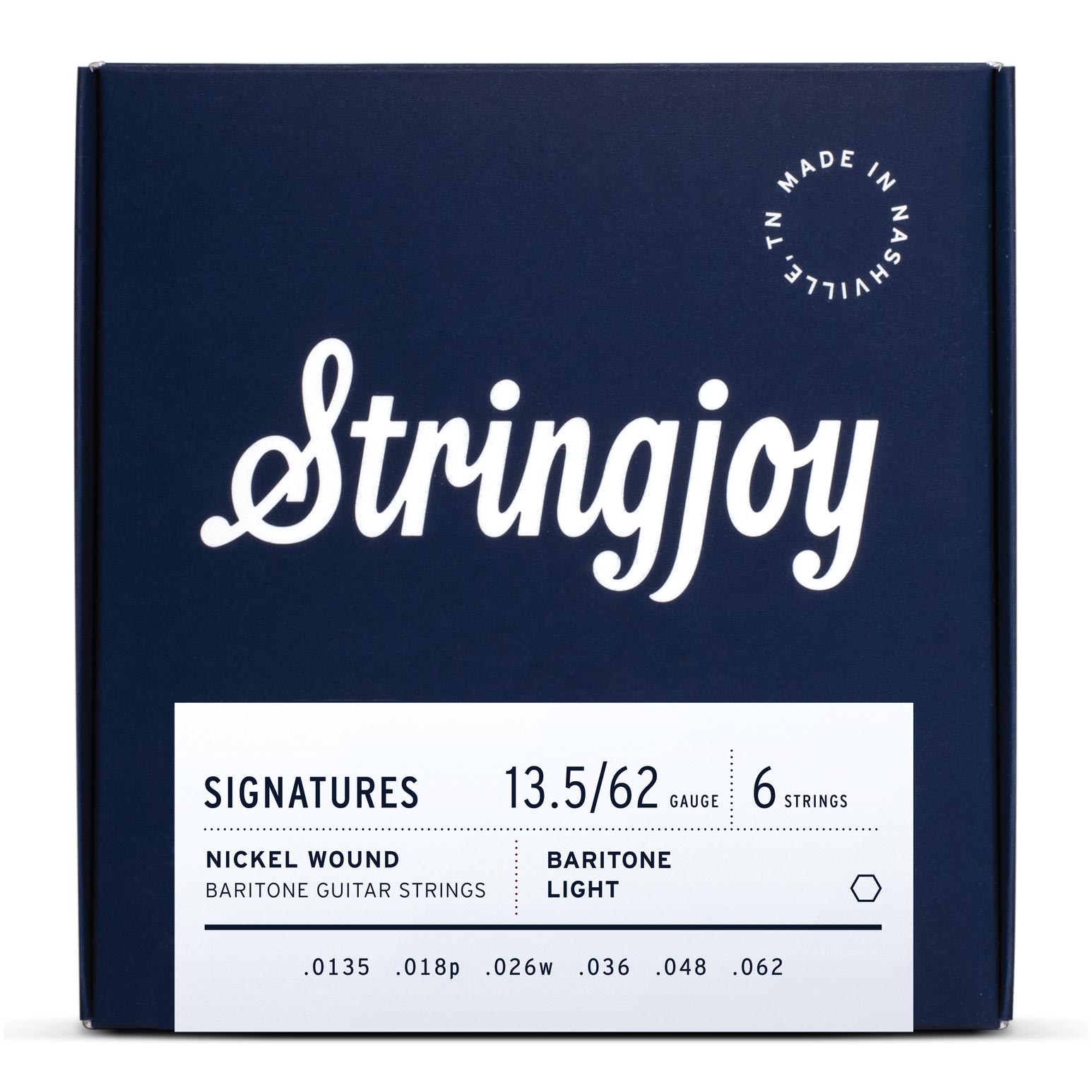 Stringjoy Signatures | Baritone Balanced Light (13.5-62) Nickel Wound Electric