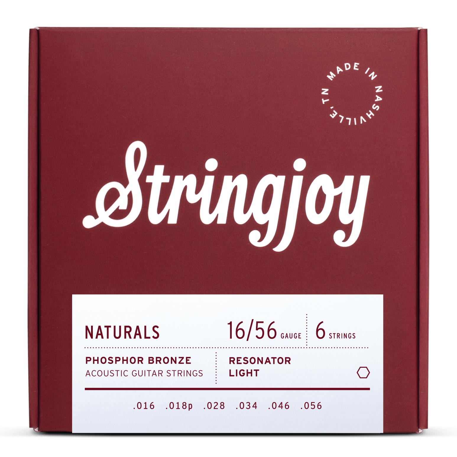 Stringjoy Naturals | Resonator (16-56) Phosphor Bronze Acoustic Guitar