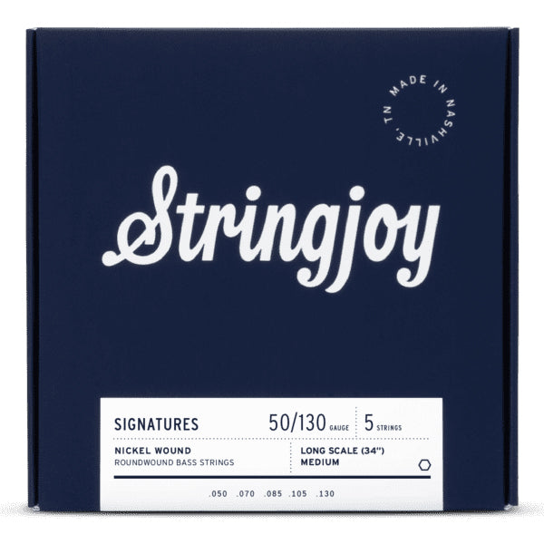 Stringjoy Bass Strings | Medium (50-130) 5 String Long Scale