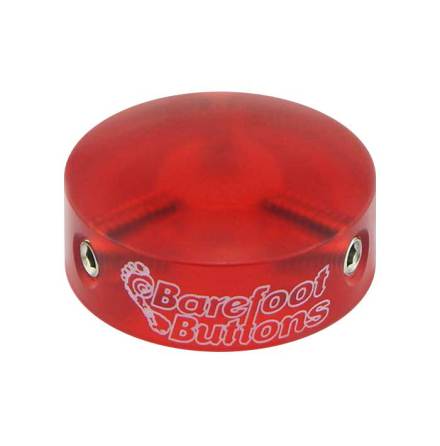 Barefoot Buttons V1 COLORED ACRYLIC RED