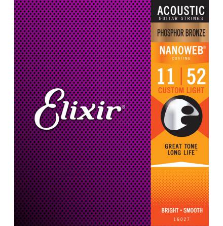 Elixir Acoustic Phosphor Bronze NANOWEB | 011-052