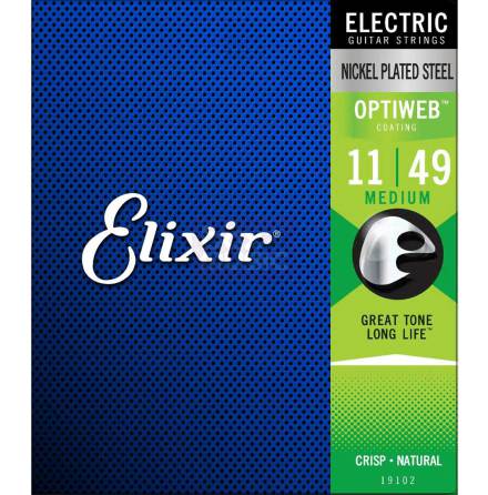 Elixir Electric Nickel Plated Steel Optiweb | 011-049