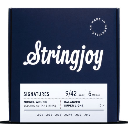 Stringjoy Signatures | Balanced Super Light  (9-42) Nickel Wound Electric