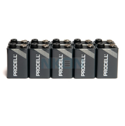 Duracell Procell Alkaline Batteri 9V 10-pack