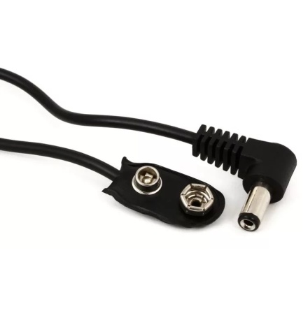 Voodoo Lab Power Cable 2.1 Right angle to Battery Snap Cable 46 cm