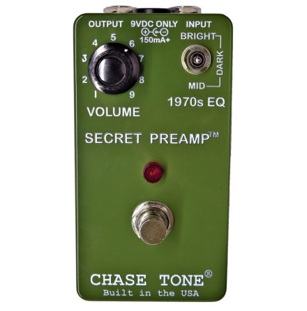 Chase Tone Secret Preamp - Custom Vintage Army Green