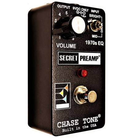 Chase Tone Secret Preamp Custom Black w late 70s EP3 Propeller knob