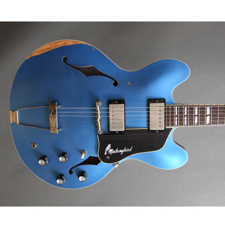 Josh Williams Guitars Mockingbird Pelham Blue w/ Trapeze Bridge