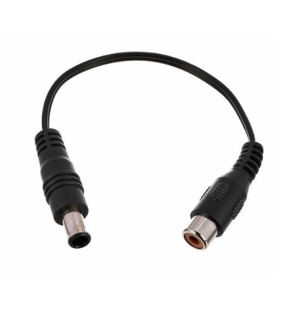 CIOKS EIAJ to RCA jack adapter, use any Flex with 24V outlet, 10cm (black)
