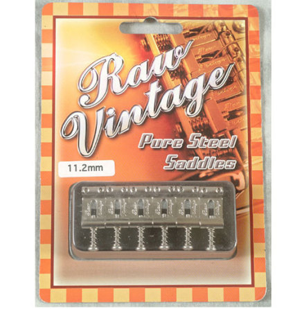 Raw Vintage Pure Steel saddles RVS-112 (Fender Type)