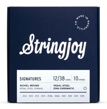 Stringjoy Signatures | Pedal Steel E9th (12-38) Nickel Wound Strings