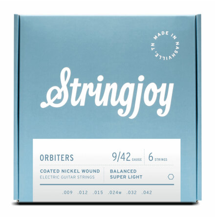 Stringjoy Orbiters | Balanced Super Light  (9-42) Coated Nickel Electric